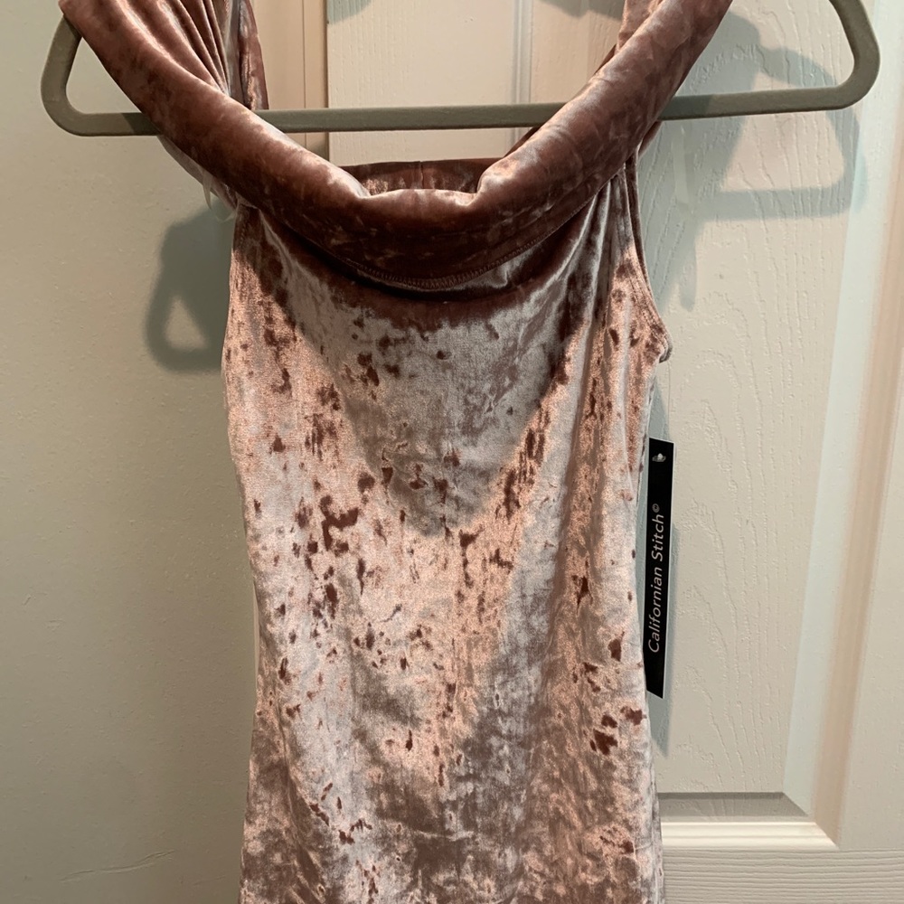 Off the shoulder Velvet mini Dress